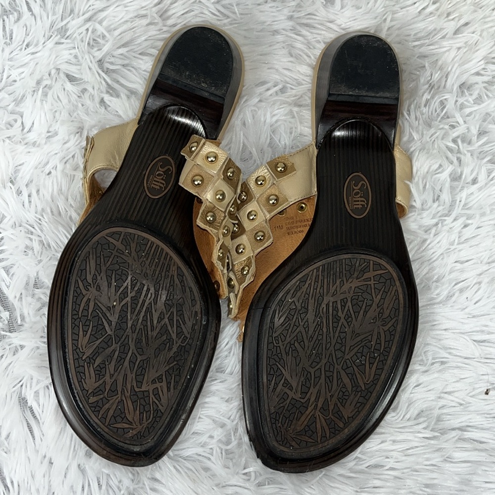 SOFFT Studded Beige Sandals - Picture 6 of 8